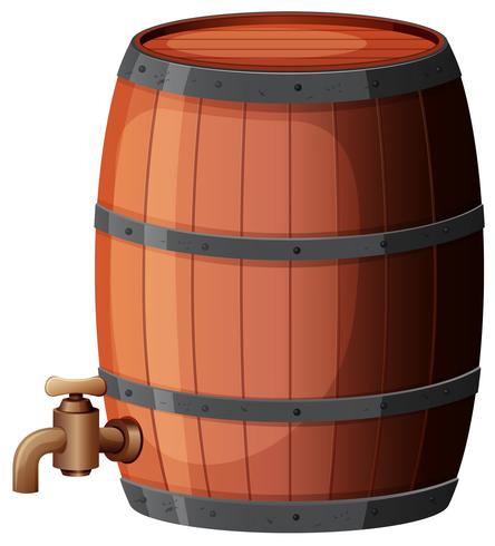 A Wine Barrel on White Background - Download Free Vector Art, Stock Graphics & Images