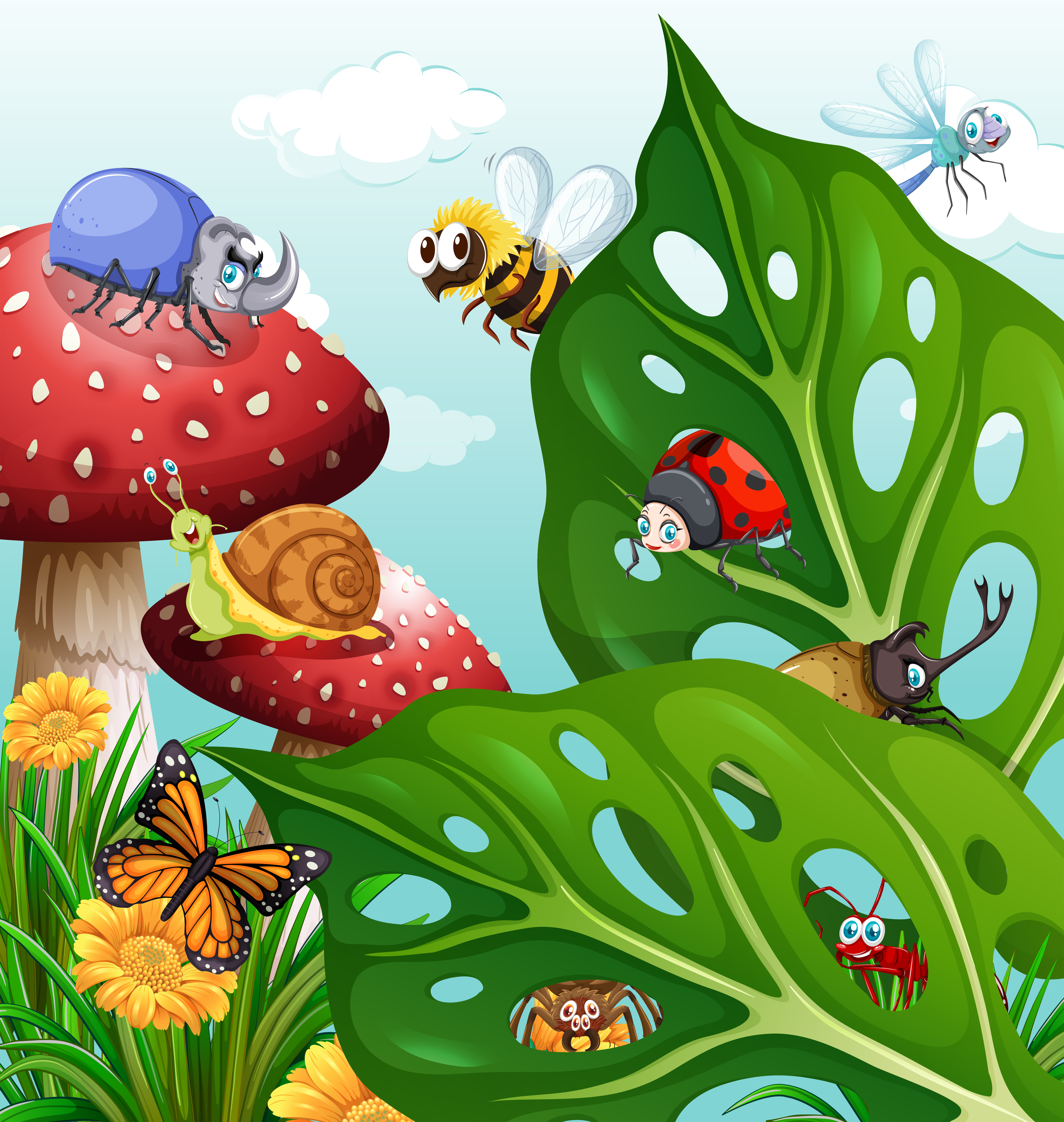 Insects Flying In The Garden Download Free Vectors Clipart Graphics Vector Art Insects Flying In The Garden Download Free Vectors Clipart Graphics Vector Art