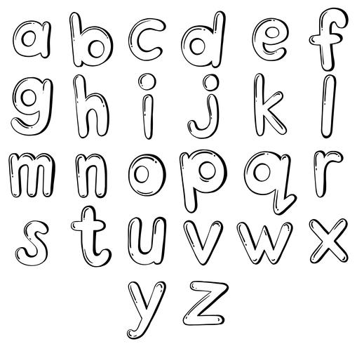 Letras del abecedario vector