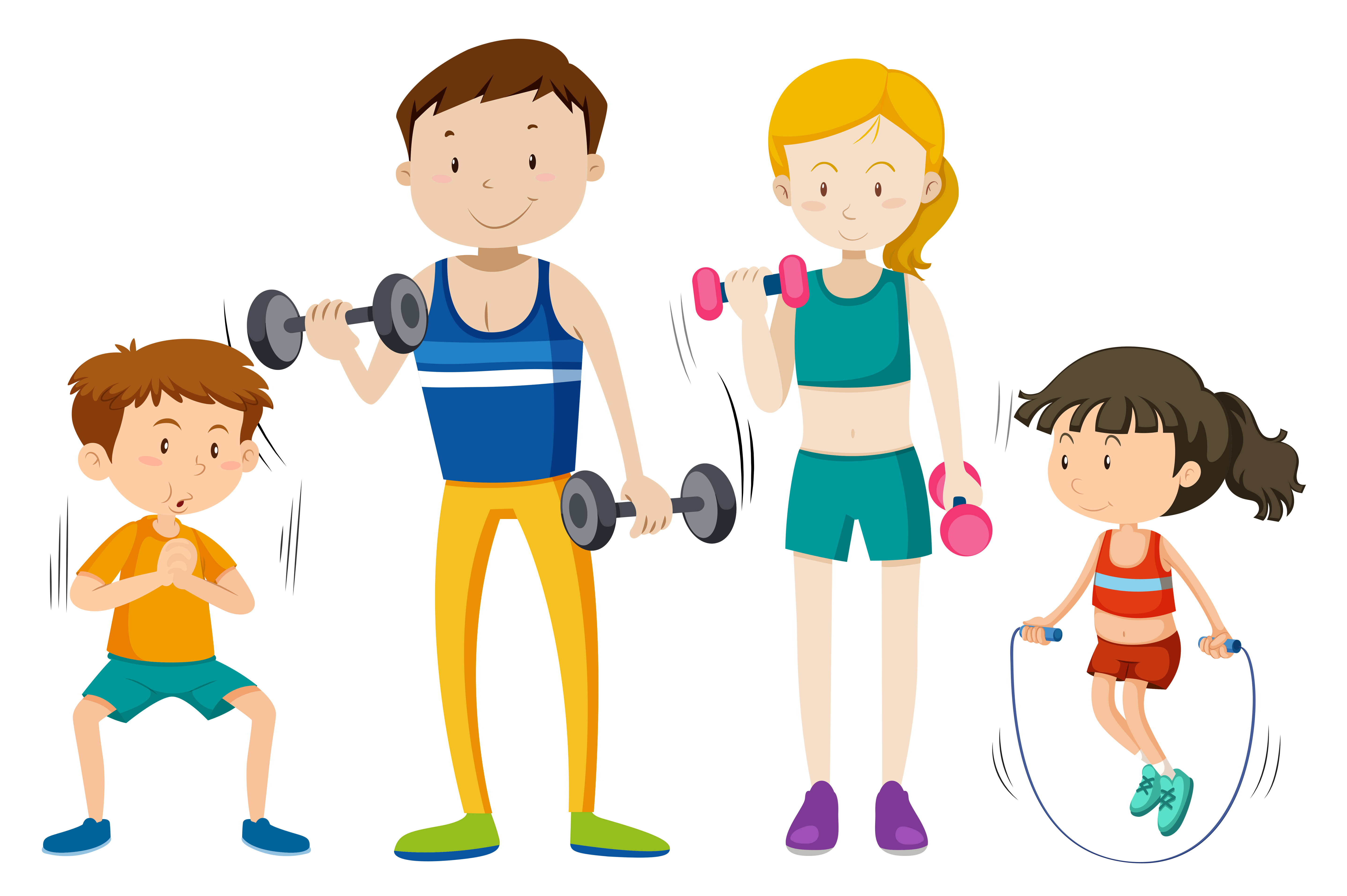 Family Exercise Vector Art Icons And Graphics For Free Download