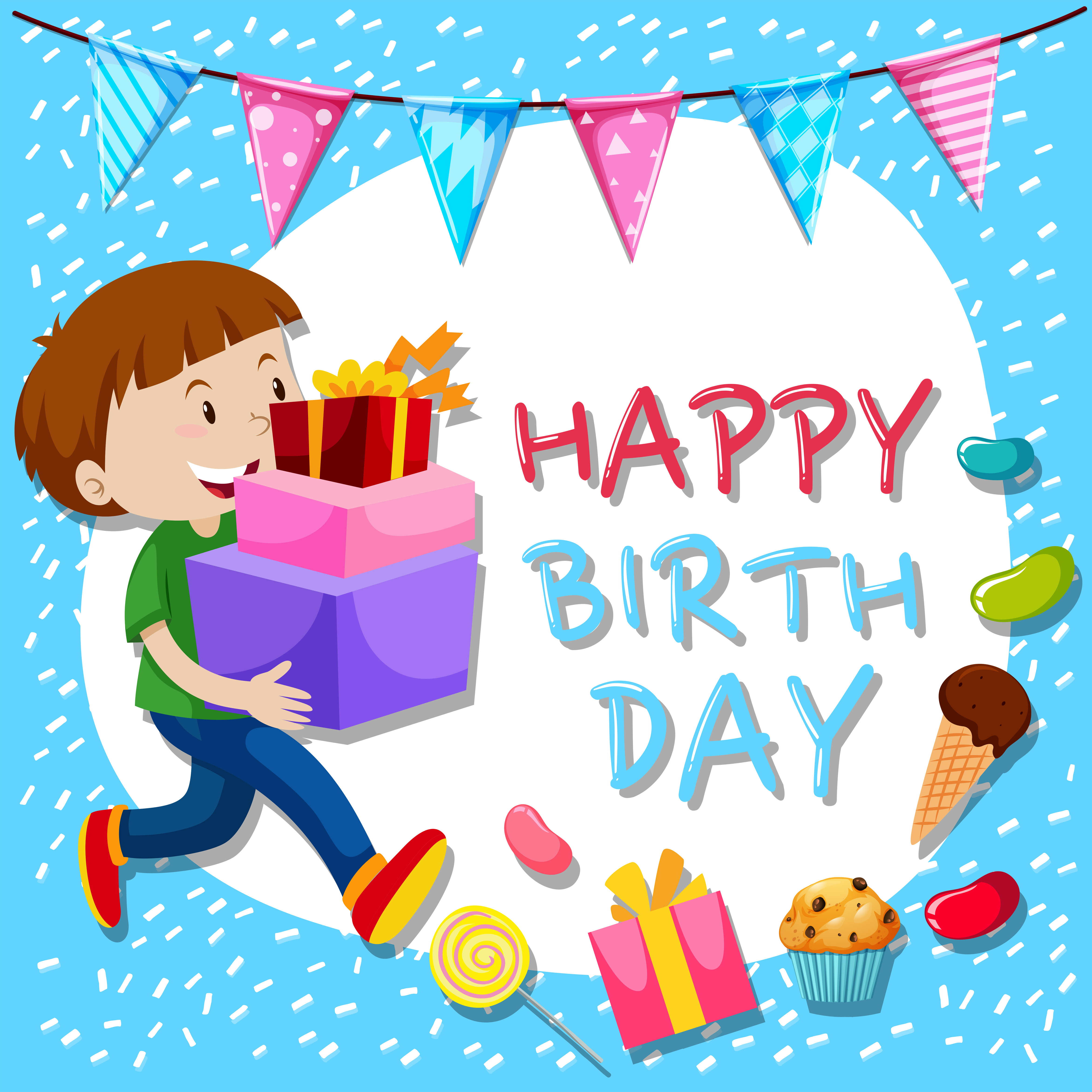 birthday-card-template-with-boy-and-presents-296107-vector-art-at-vecteezy