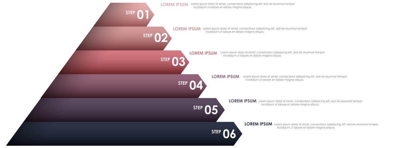 Triangle Infographic for Business Project vector