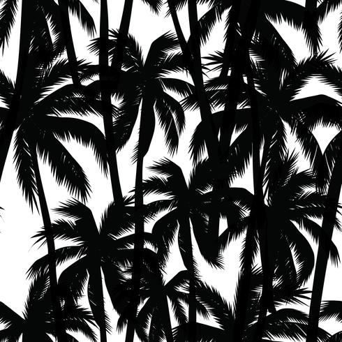 Tropical summer print with palm. vector