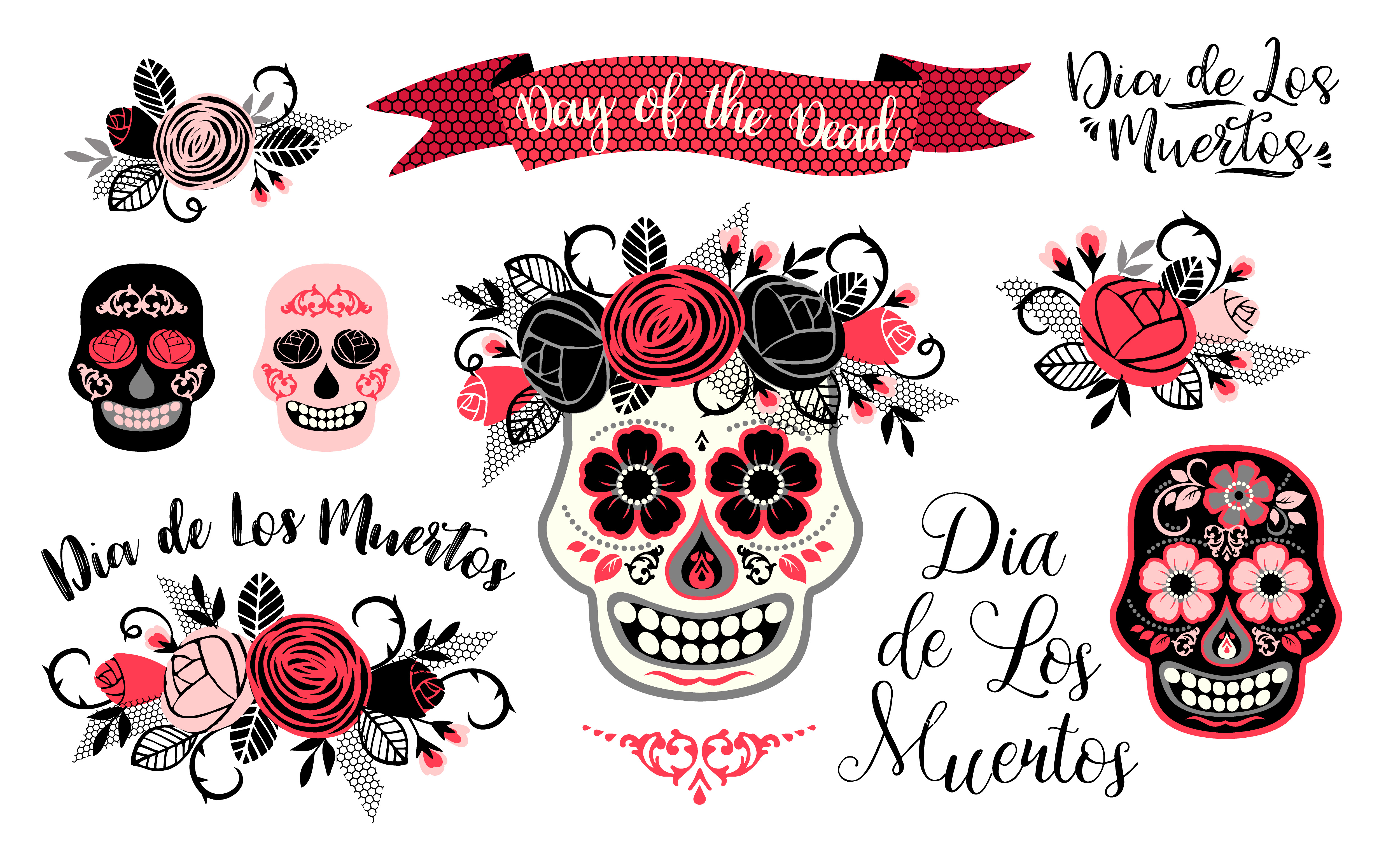 Dia de los muertos. Day of The Dead. Vector design element. 296363