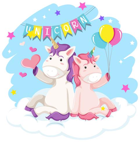 Un unicornio para la decoración. vector