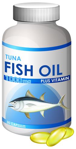 Capsule of Tuna Fish Oil - Download Free Vector Art, Stock Graphics & Images