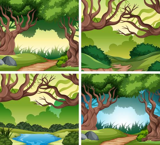 Set of nater landscape vector