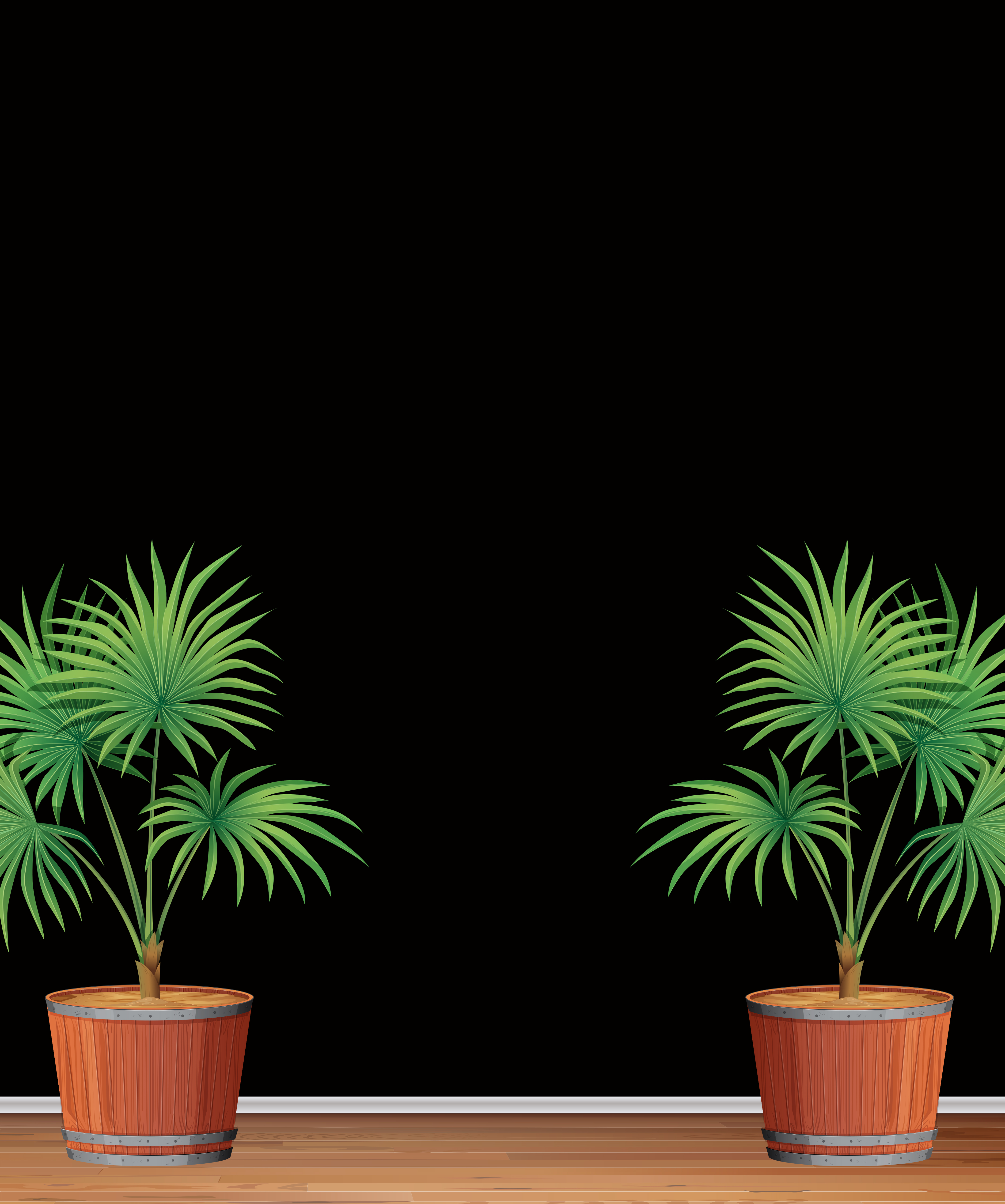 Decorative indoor palm tree template - Download Free Vectors, Clipart