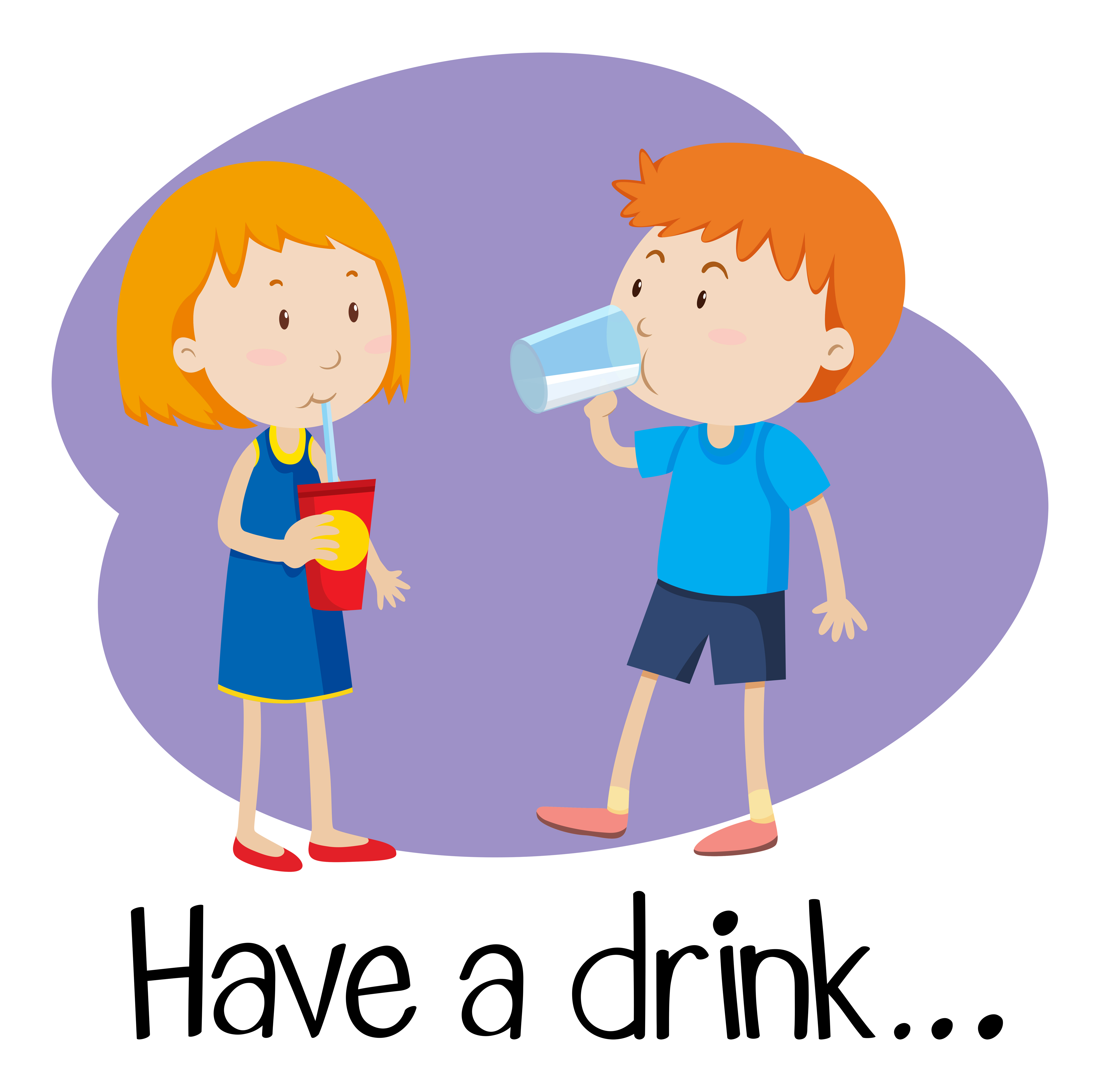 Wordcard for have a drink 296795 Vector Art at Vecteezy