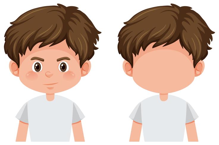 Set of boy character vector