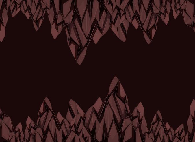 Background design with brown rocks vector