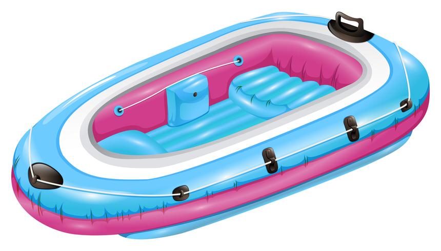 Rubber boat vector