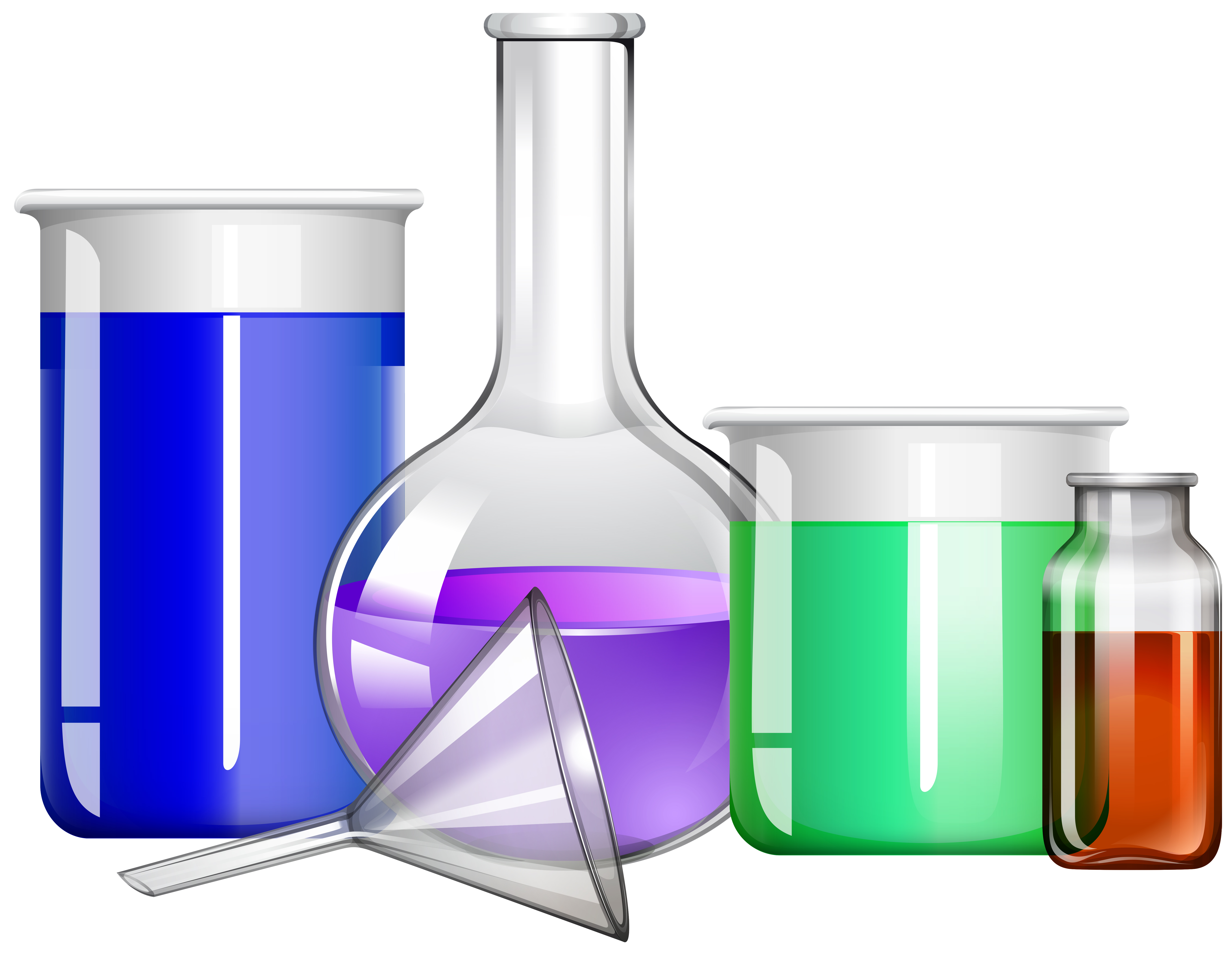 Glass containers with liquid inside 296947 Vector Art at Vecteezy
