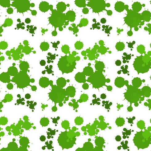 Seamless background design with green splash vector