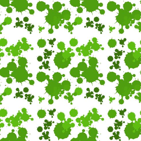 Seamless background design with green splash vector