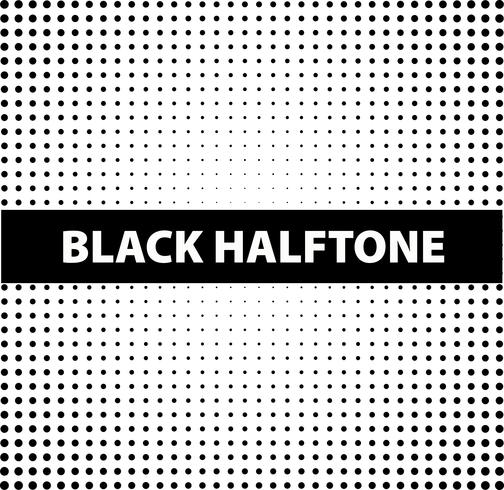 Background template with black halftone vector