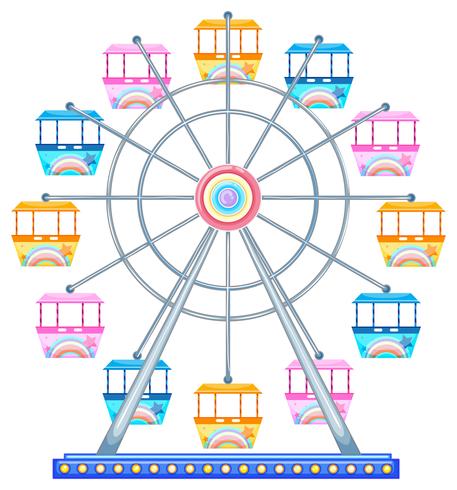 Ferris wheel vector