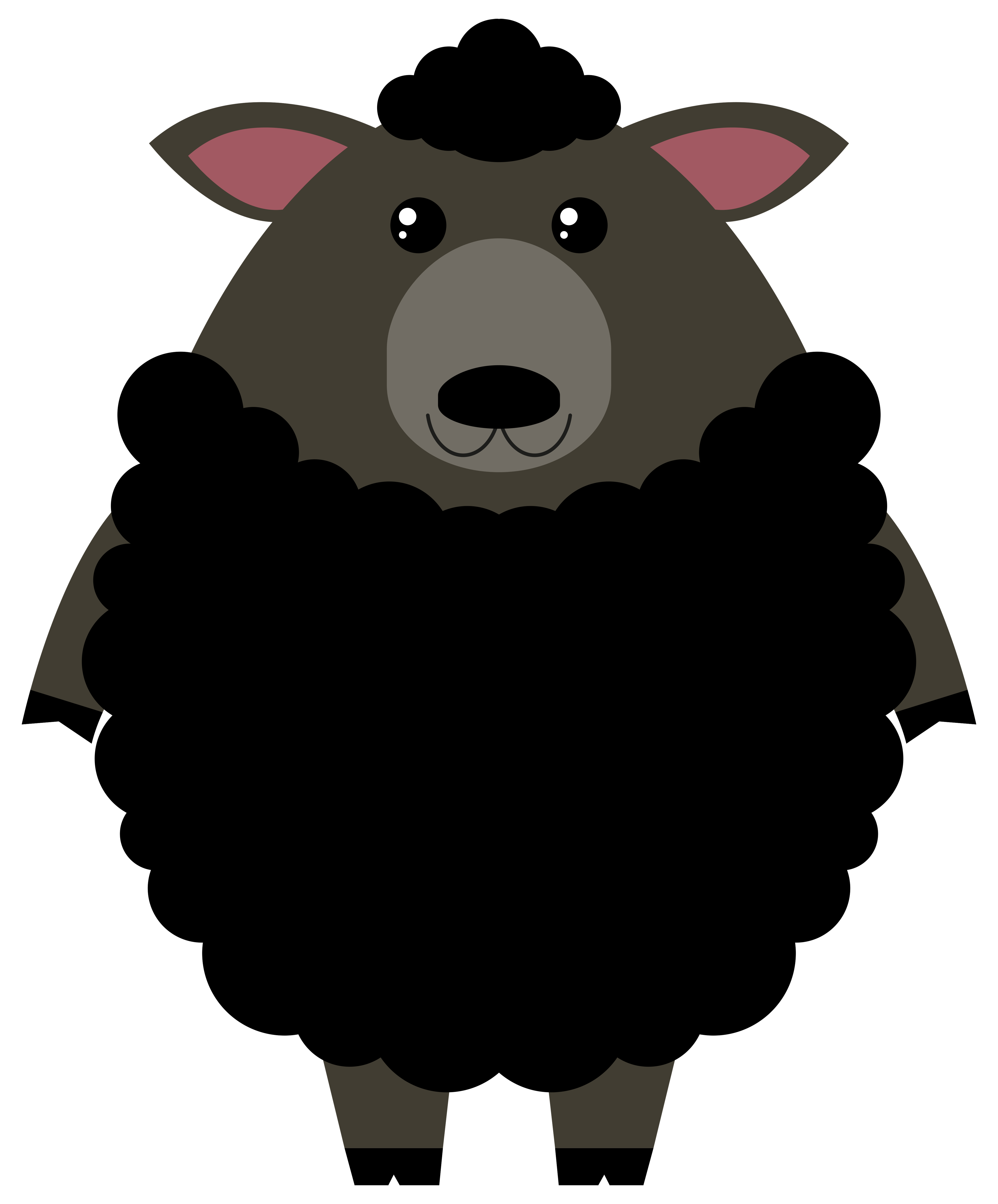 Black sheep on white background 297356 Vector Art at Vecteezy