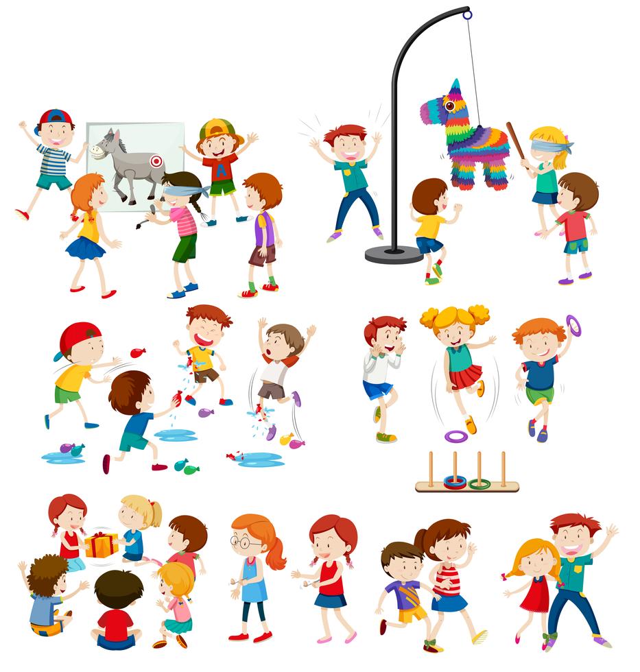 a-set-children-and-outdoor-activities-297490-vector-art-at-vecteezy