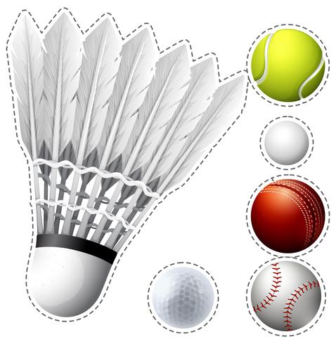 Diferentes tipos de bolas vector