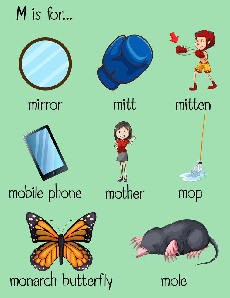 speech words with m