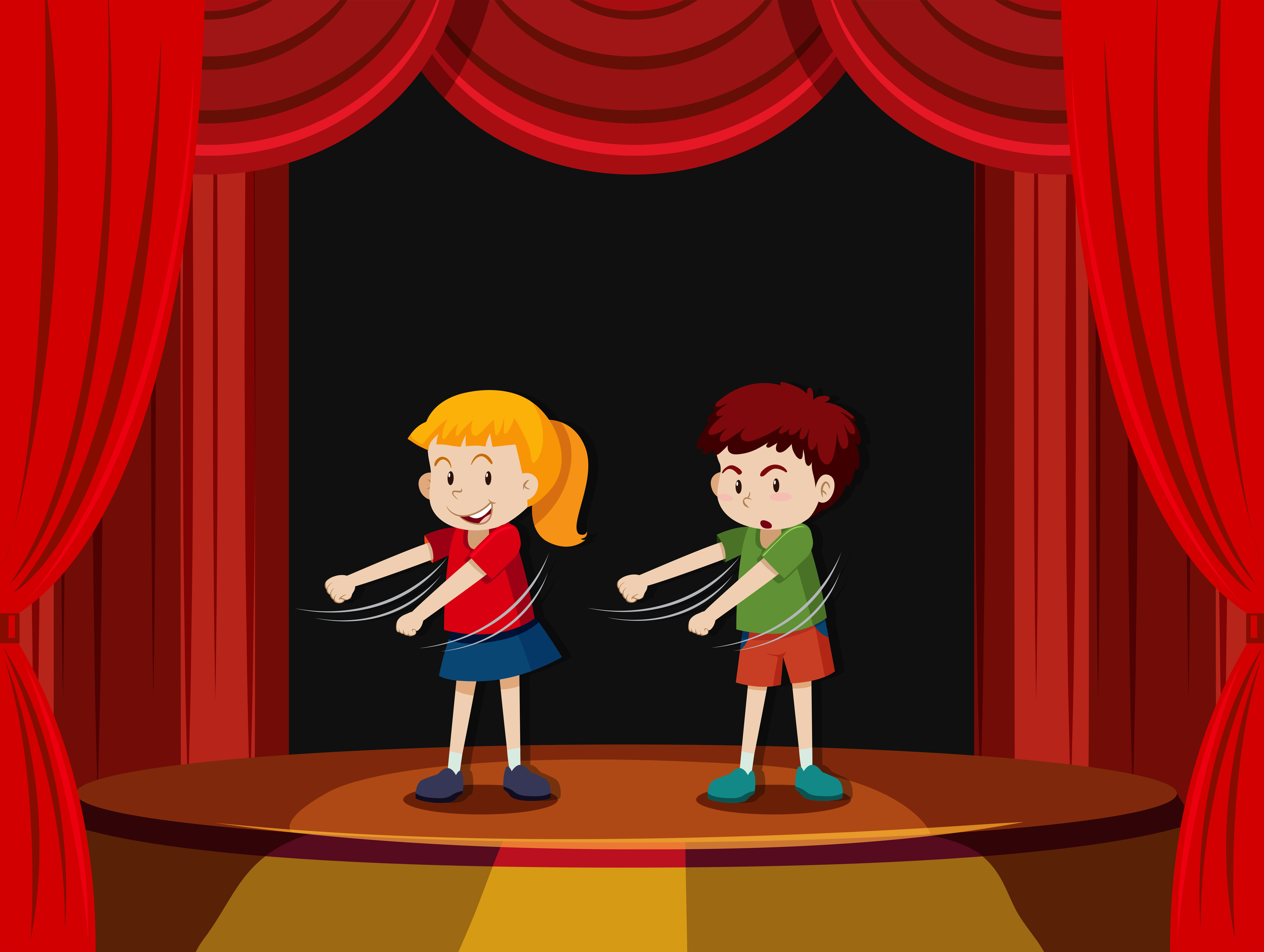 Kids On Stage Cartoon