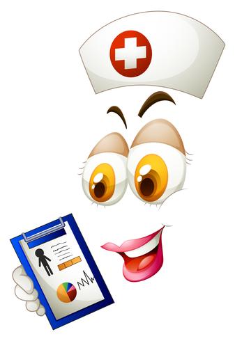 Woman face with nurse hat and list - Download Free Vector Art, Stock Graphics & Images