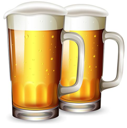A Set of Beer Mug vector