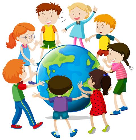 Happy children around the world - Download Free Vector Art, Stock Graphics & Images