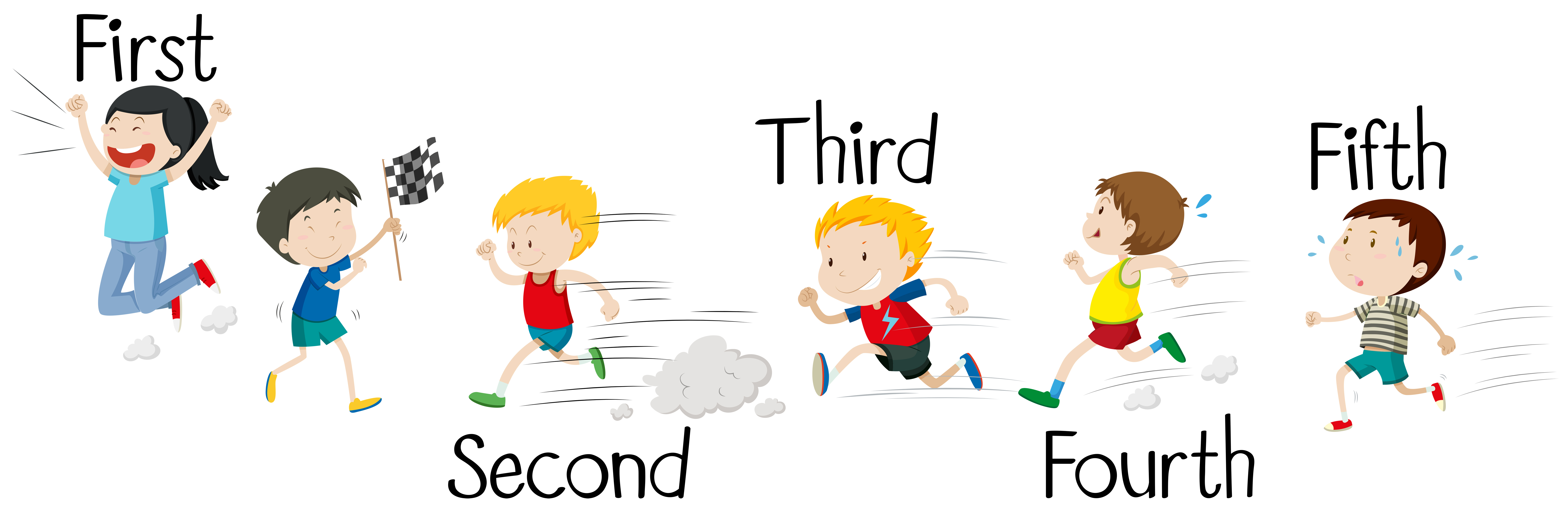 Kids racing vector art icons and graphics for free download