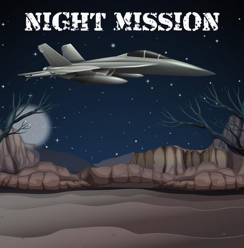 Army Airforce in Night Mission vector