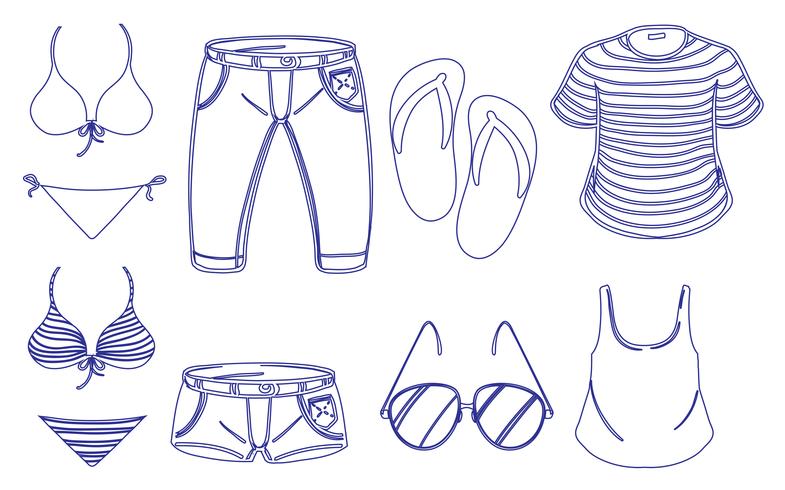 Different outfits for summer - Download Free Vector Art, Stock Graphics & Images