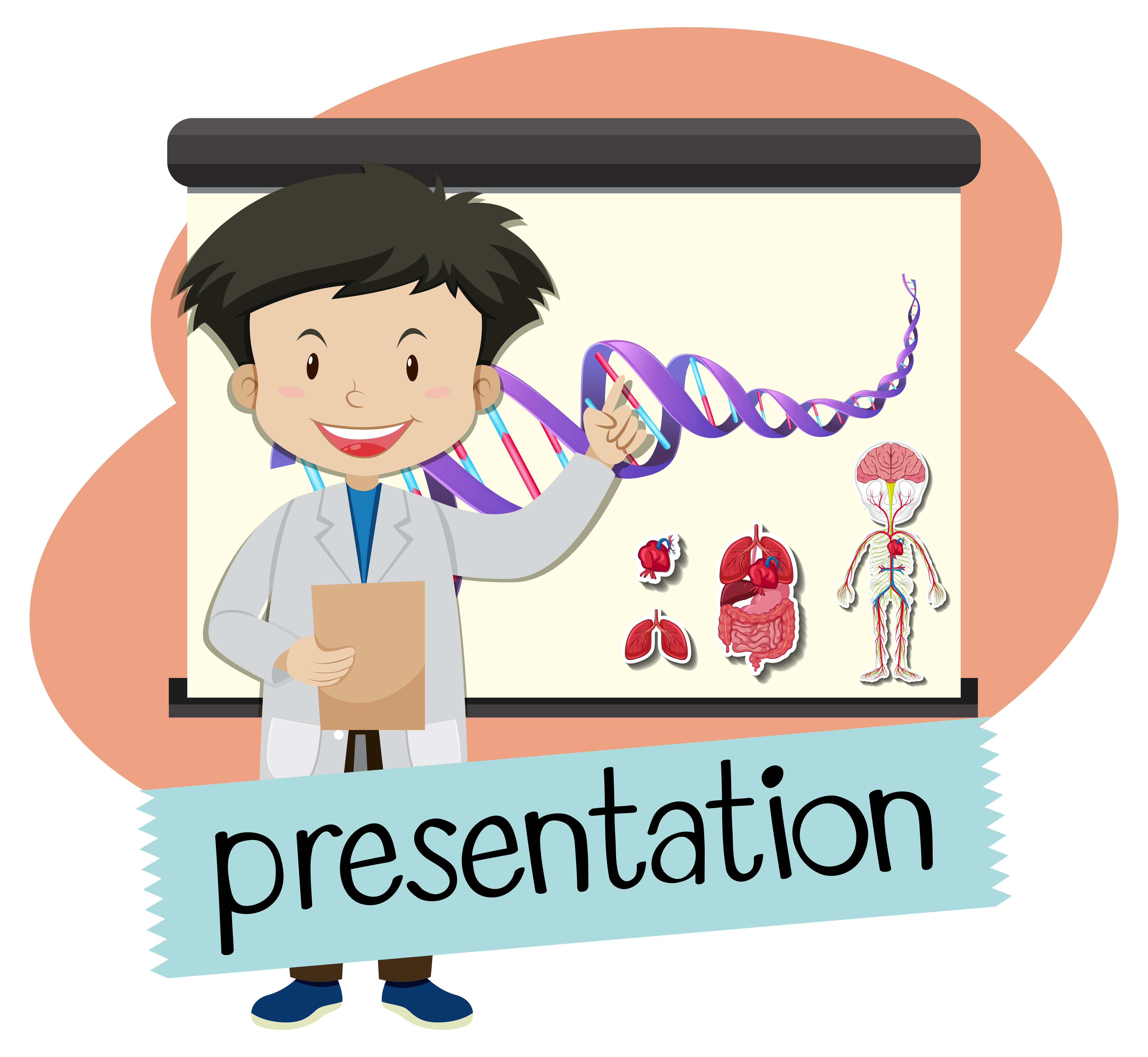 scientific presentation clipart