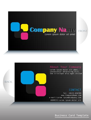 A card with a colorful fontstyle vector