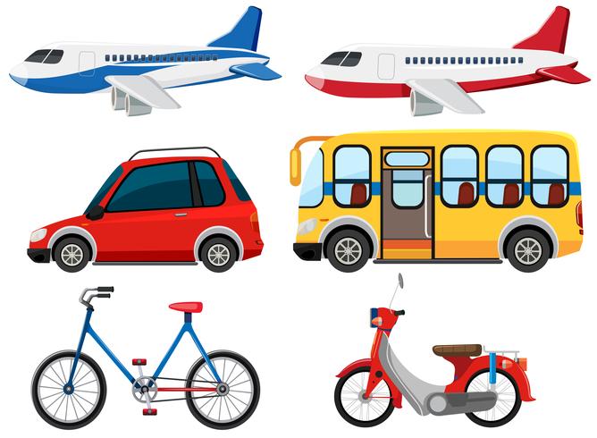 Set of different vehicle vector