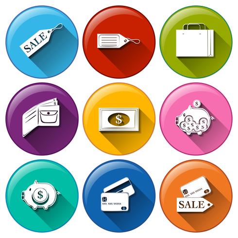 Iconos de negocios vector