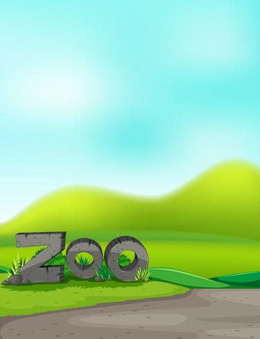 A zoon blank template vector