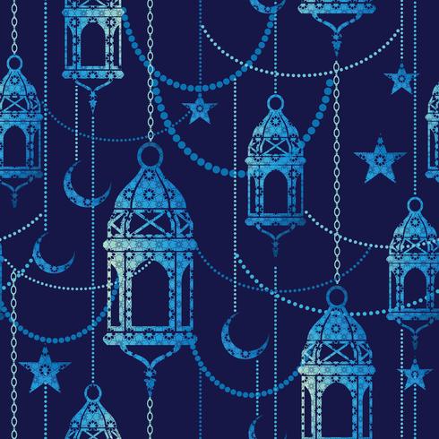 Ramadan background. Vector seamless pattern.