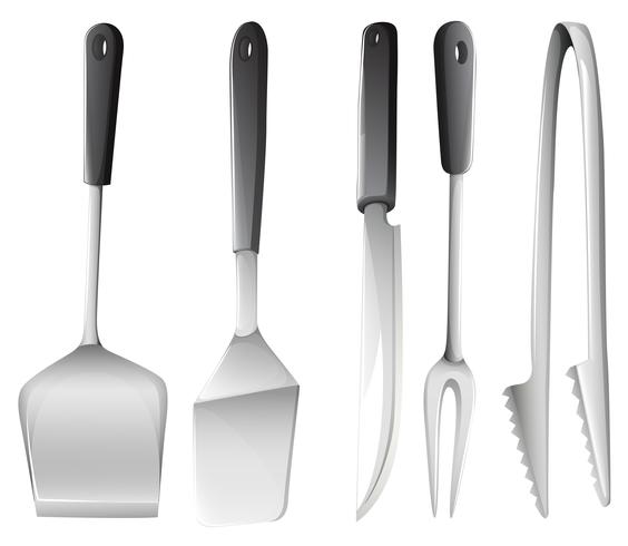 Diferentes utensilios de cocina. vector