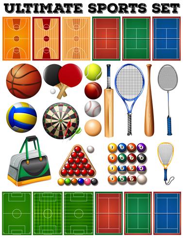 Sport equipments and courts - Download Free Vector Art, Stock Graphics & Images