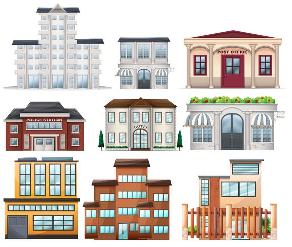 Big buildings vector