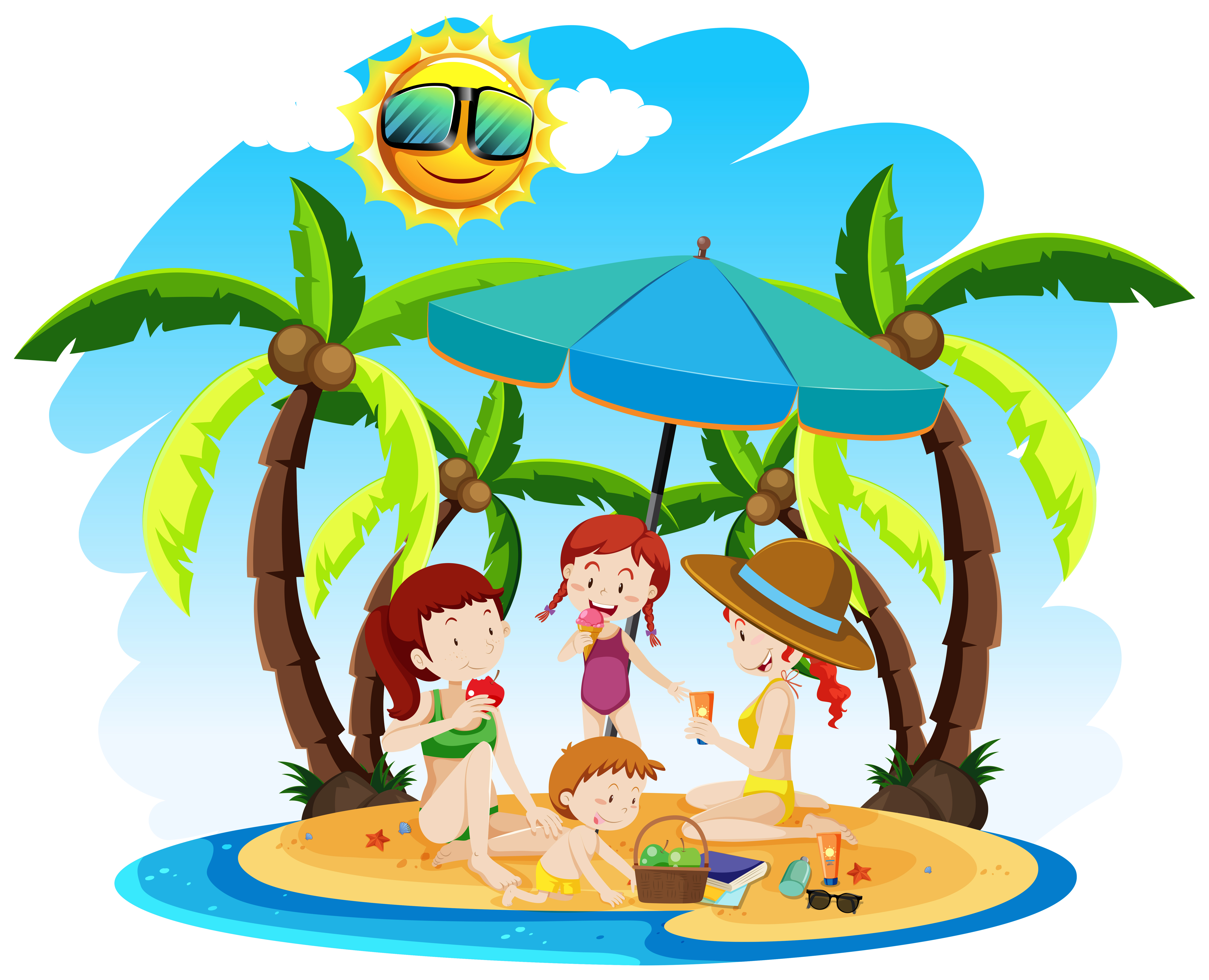 httpsvector art299188 a family on summer holiday