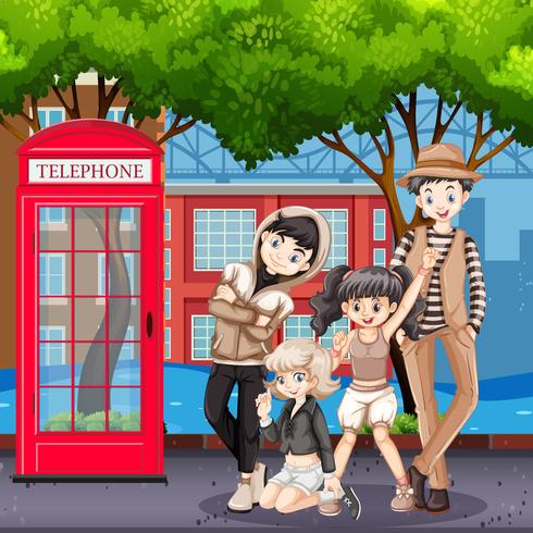 Hipster teenager in town vector