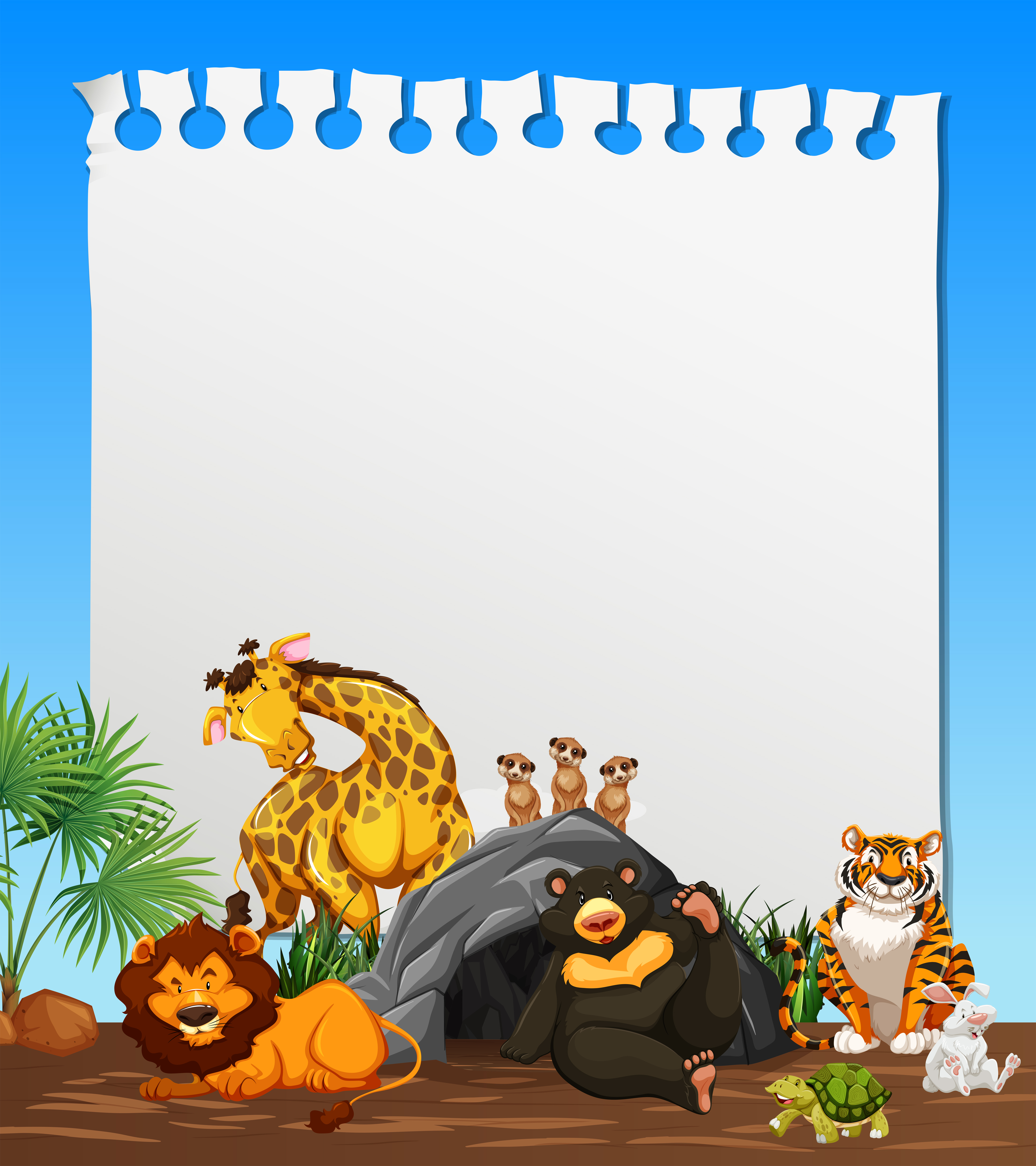 A Note Paper with Animals Theme 299252 Vector Art at Vecteezy A Note Paper with Animals Theme 299252 Vector Art at Vecteezy