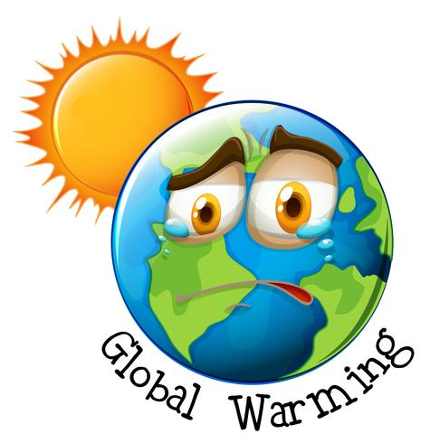 Icon of global warming vector