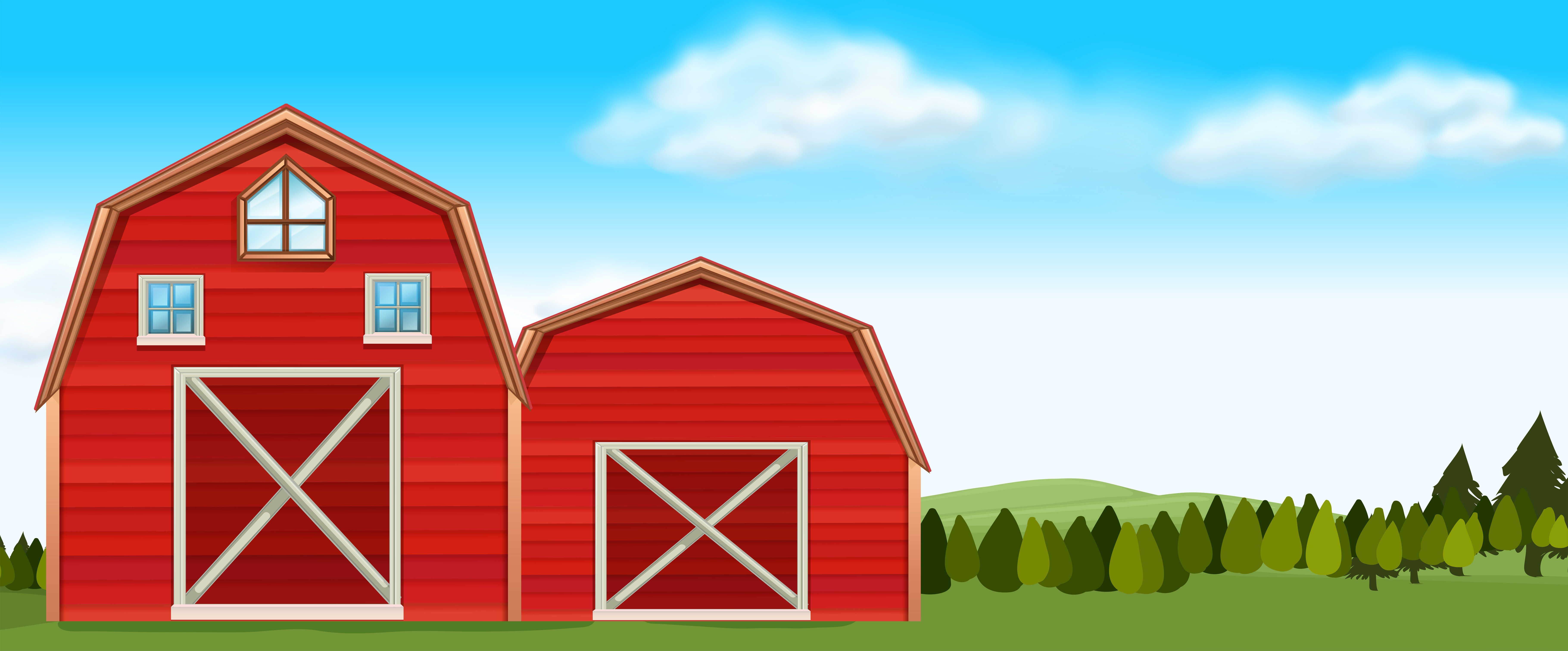 Farm Scene SVG