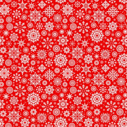 Vector winter seamless pattern with snowflakes.