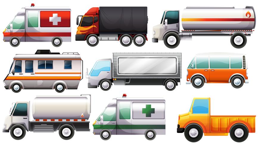 Big vehicles vector