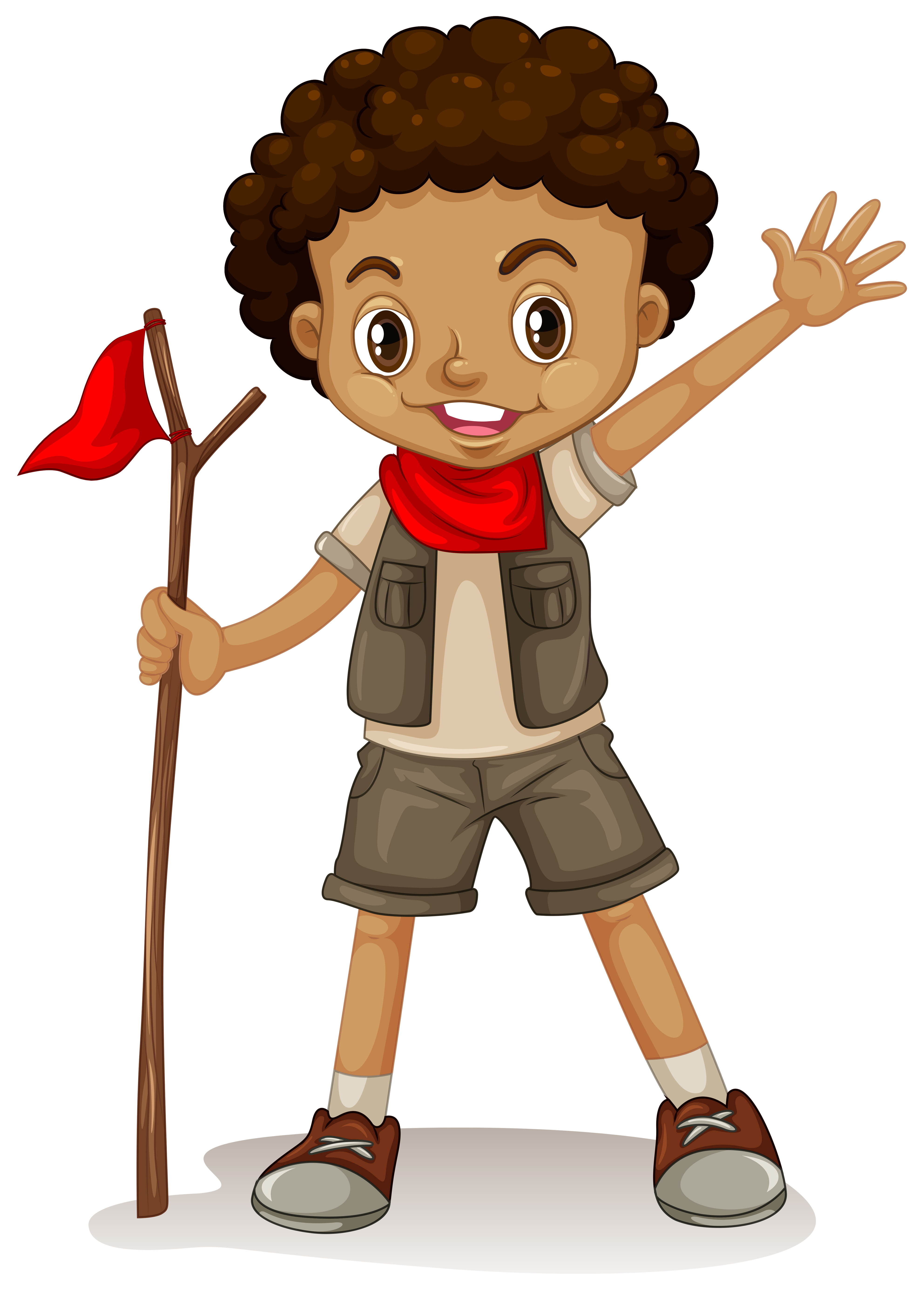 A young Boy Scout - Download Free Vectors, Clipart Graphics & Vector Art