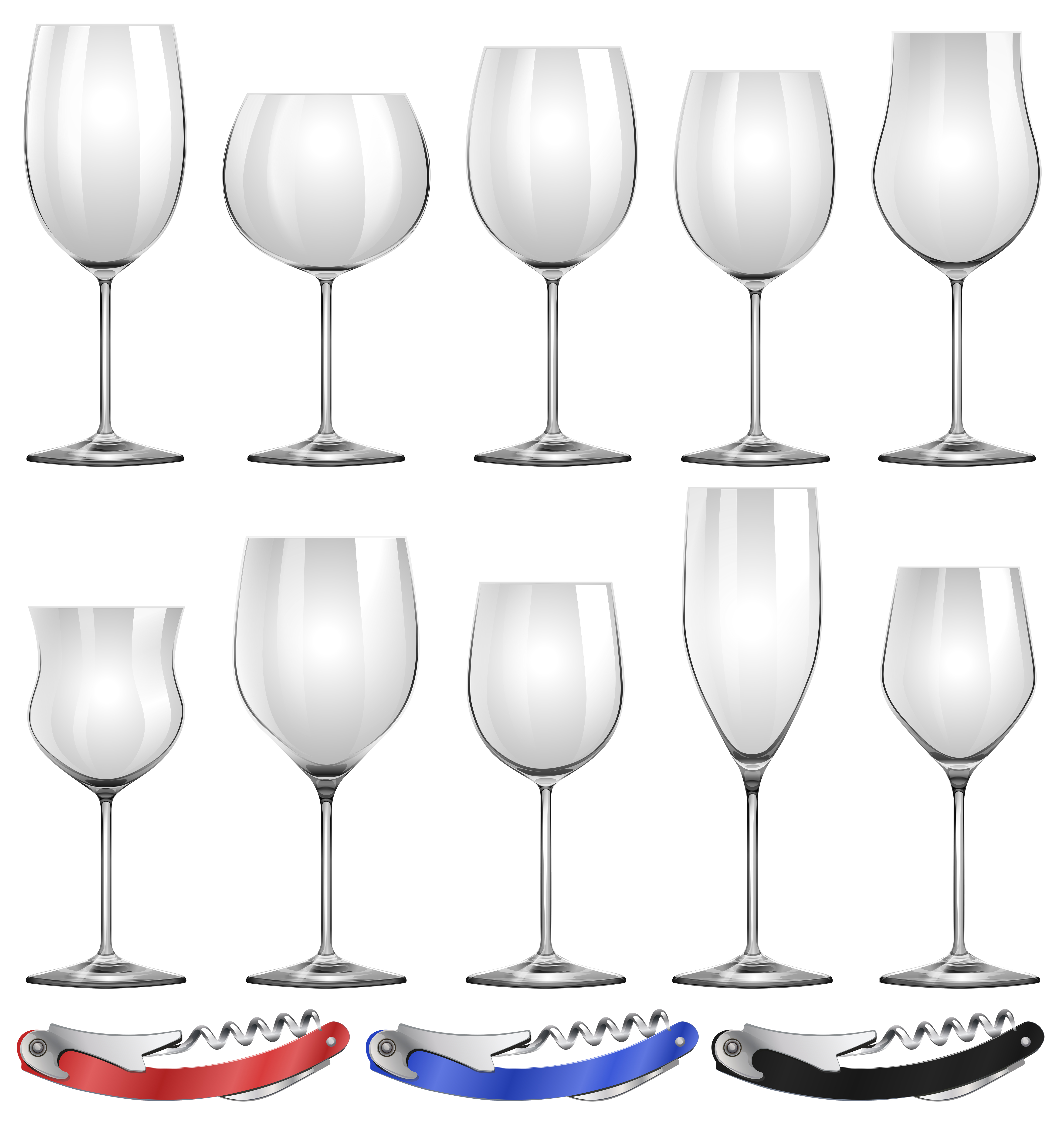 Download Wine glasses and can openers - Download Free Vectors, Clipart Graphics & Vector Art
